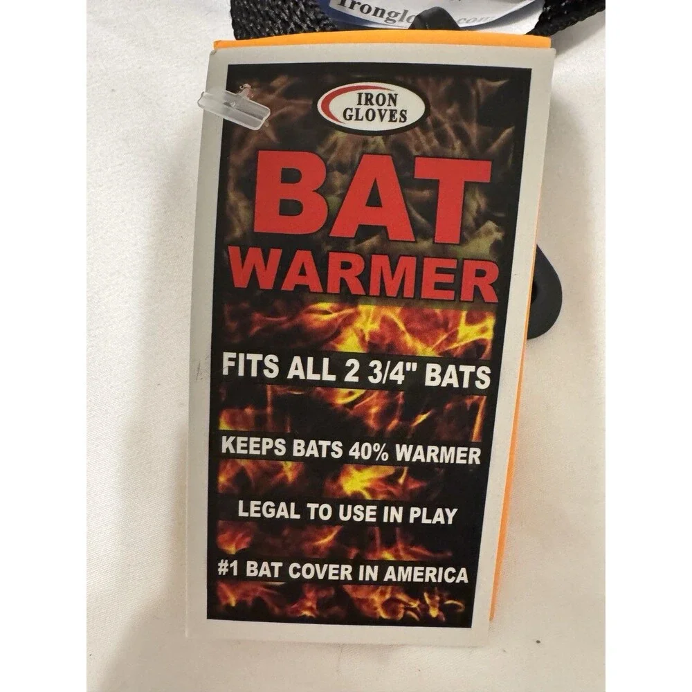 Iron Gloves Insulated Bat Warmer Cover Baseball Softball 2 1/4” Bats - GRAY